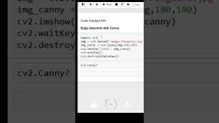 Edge Detection Using OpenCV shorts opencvpython sudikshaanalytics coding [upl. by Koehler871]