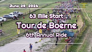 63 Mile Start 6th Annual Tour de Boerne Bicycle Ride 2024 [upl. by Dovev797]