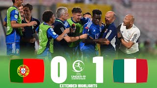 Italy vs Portugal  Highlights  U19 European Championship Final 16072023 [upl. by Ane]