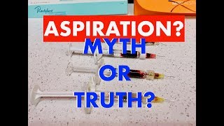 Aspiration During Filler Administration Improves SafetyMyth or Truth Debunked by Dr Weiner [upl. by Noe899]