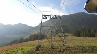 Luftseilbahn Rugisbalm  Lutersee Bergfahrt  cable car Switzerland [upl. by Aenehs]