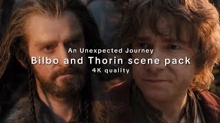 4k Bilbo amp Thorin scene pack  The Hobbit An Unexpected Journey [upl. by Aillimat359]