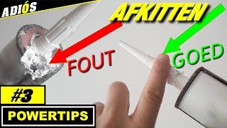 AFKITTEN TIPS  overtollige kit verwijderen  powertips 3 [upl. by Damita]