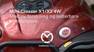 Mini Crosser X1X2 4W med ny forstilling og justerbare støtdempere [upl. by Vivyanne]