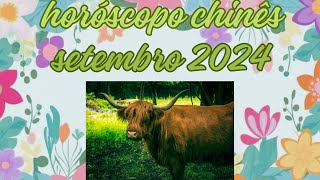 Horóscopo Chinês  Setembro 2024  Boi [upl. by Aalst326]