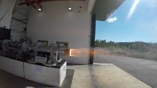 Nammo Nucleus hybrid motor test firing [upl. by Surovy]