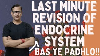 Last Minute Revision of Endocrine SystemEndocrine System One Shot ICSE Class 10 sirtarunrupani [upl. by Chantal]