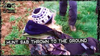 Sab thrown to the ground  Atherstone Hunt  121215 [upl. by Ahsienar183]