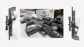 New Airguns 2022 Shot Show Kalibrgun Cricket 2 SemiAuto Carbon amp Laminate Stocks [upl. by Bakki]