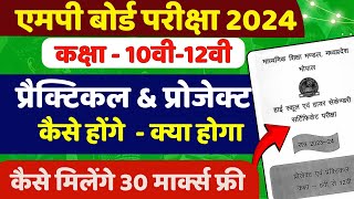 Mp Board Practical And Project Marks प्रेक्टिकल और प्रोजेक्ट पूरी जानकारी  Mp Board Exam 2024 [upl. by Broderic]