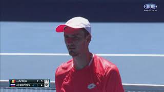 AO Highlights Goffin v Medvedev  Round 3Day 6  Wide World Of Sports [upl. by Francene]