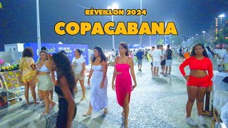 New Year’s 2024 Rio de Janeiro celebrates with spectacular fireworks show at Copacabana Beach [upl. by Atilrak521]