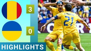 🟡Romania vs Ukraine 30 All GOALS amp Extended HIGHLIGHTS  UEFA EURO 2024 [upl. by Bernelle]