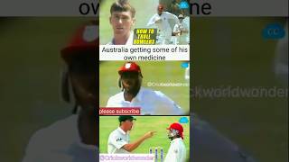 Australia getting some of his own medicine 💀😂 aus vs wi cricket ausvswi shorts funny [upl. by Norreg588]