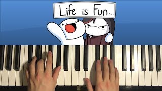 How To Play  TheOdd1sOut  Life is Fun PIANO TUTORIAL LESSON [upl. by Nnanaej848]