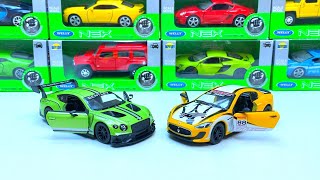 Unboxing New DieCast Model Kinsmart Maserati GranTurismo and Bentley Continental GT3 model134 scale [upl. by Nagard693]