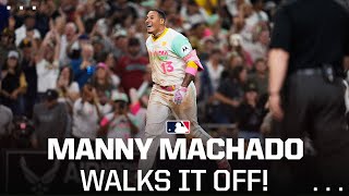 Manny Machado walks off a wild 9th inning [upl. by Paza]