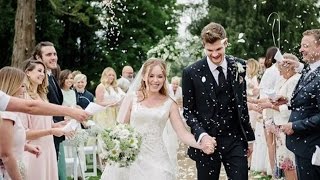 YouTubers Tanya Burr amp Jim Chapman are MARRIED [upl. by Maleen]