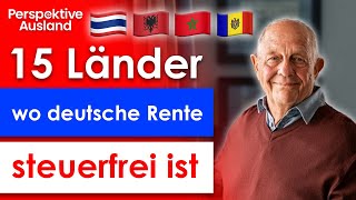 In diesen 15 Ländern die deutsche Rente fast steuerfrei beziehen [upl. by Nivahb]