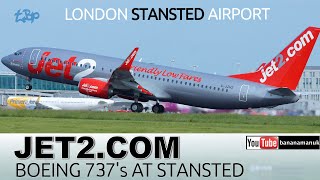 Jet2 Stansted Jet2com Holidays Planes London Stansted Airport Boeing 737 [upl. by Mathre]