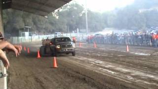 2012 Hollister sled pull Diesel Super Stock class [upl. by Ardnosak]