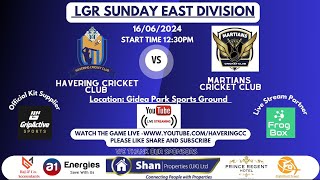 Havering CC Sunday XI v Martians CC Sunday 1st XI [upl. by Festa17]