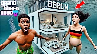 😍Franklin amp Mias Exclusive Underwater Mansion In BerlinGTA 5 Real Life Mod Remastered Season 1 [upl. by Adnwahsal]