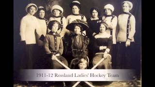 Rossland Ladies Hockey Team 190018 [upl. by Tarsus]