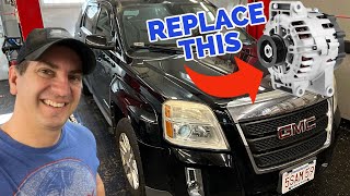 DIY Guide Alternator Replacement for 20102017 GMC Terrain [upl. by Annovad239]