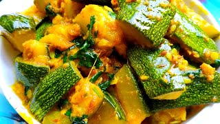 zucchini stir fry recipe ll zucchini recipe indian style [upl. by Oilalue]