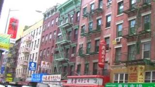 New York City  Video Tour of Chinatown Manhattan Chatham Square MOCA amp Columbus Park [upl. by Tanitansy]