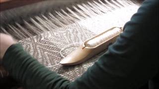 Weaving a blanket on a Macomber loom [upl. by Assyli672]