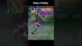 Rubys Fatality mobilelegends mlbb rubymobilelegends [upl. by Cirenoj605]