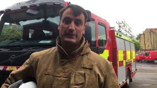 Firefighter talks about experience of coming under attack [upl. by Kciv829]