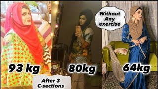 My Weight Lost Journey Part 2 From 93kg to 64kg How To Reduced After 3 CSections [upl. by Matazzoni73]