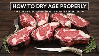 How to DRY AGE BEEF AT HOME Properly  45 Day Aged Bone in Ribeye [upl. by Notsehc896]