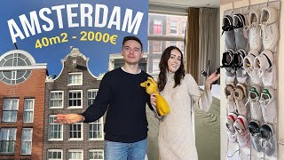 2000€ pour 40m2 à AMSTERDAM coût de la vie astuces rangement  adresses [upl. by Talia635]