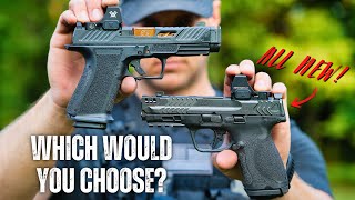 Compact Pistol Showdown Smith amp Wesson vs Shadow Systems [upl. by Anad801]