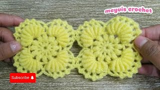 punto a crochet para manta colchas meyvis crochet [upl. by Yecal]