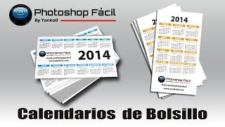 Calendarios de Bolsillo Templates Photoshop Fácil Yanko0 [upl. by Lamaj509]