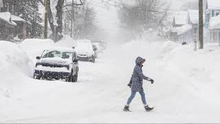 Michigans Upper Peninsula buried in snow [upl. by Illom333]