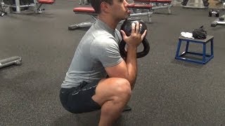 Goblet Squat Exercise Demo [upl. by Etsyrk87]