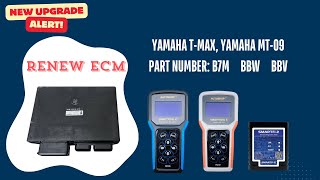 How To Renew ECM Yamaha TMax Yamaha MT09 part numbers B7M BBW and BBV By Smarttool [upl. by Aneerb]