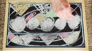 ASMR  Doodling with chalk  scratching and rubbing [upl. by Swanson]