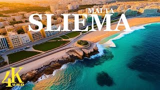 Sliema Malta 🇲🇹 4K UHD  Drone Footage [upl. by Attelrac98]