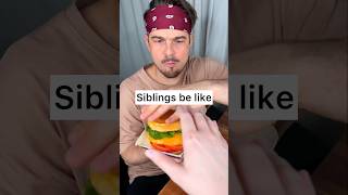 How to enjoy BURGER with your sibling properly😎❤️🍔 CHEFKOUDY [upl. by Massiw]