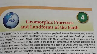 Ch 4 Geomorphic Processes and Landforms Class9 Physical Geography English medium SchoolWBBSE [upl. by Yeruoc]