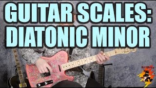 The Diatonic Scale Minor Beginner Guitar Lesson [upl. by Kerge]