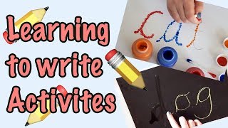 Learning to Write  Early Writing Activities [upl. by Marylou]