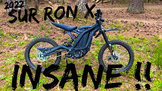 2022 SUR RON X BLACK EDITION IS INSANE FIRST RIDE REVIEW  TRAIL RIPPING [upl. by Hinckley168]